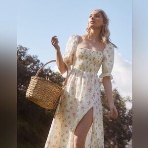 Reformation Marabela Linen Dress. Size S